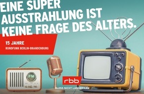 rbb - Rundfunk Berlin-Brandenburg: 15 Jahre rbb: Sender feiert mit neuem Programm Geburtstag