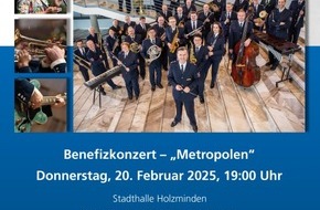 Polizeiinspektion Hameln-Pyrmont/Holzminden: POL-HM: Benefizkonzert des Polizeiorchesters in der Stadthalle Holzminden