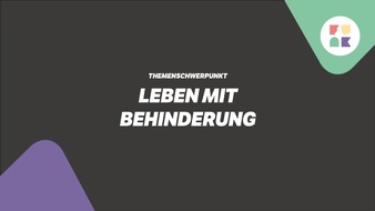 ZDF: funk setzt Schwerpunkt zum Thema Leben mit Behinderung