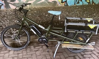 Polizeipräsidium Mittelhessen - Pressestelle Marburg-Biedenkopf: POL-MR: Wem gehört das Lastenrad+Zigarettenautomaten in Stadtallendorf aufgebrochen+Anhänger und Lehmofen abgebrannt+Unfallflucht am Biedenkopfer Freibad+Audi beschädigt+Roter ...
