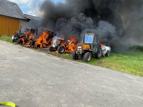 POL-STD: Brand auf einem landwirtschaftlichen Betrieb in Drochtersen