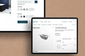 Bette GmbH & Co. KG: [MEDIEN-INFORMATION] Mit dem Bette Produktkonfigurator sicher planen