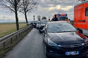 Polizei Aachen: POL-AC: Unfall auf der B57 - Mehrere Fahrzeuge beteiligt