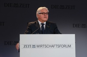DIE ZEIT: Frank-Walter Steinmeier beim ZEIT Wirtschaftsforum: Wir brauchen in der Flüchtlingskrise mehr Europa