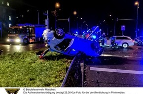 Feuerwehr München: FW-M: Ein Schwerverletzter nach Unfall (Schwabing)