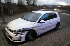 Verkehrsdirektion Mainz: POL-VDMZ: Sekundenschlaf bei Tempo 180 - Verkehrsunfall mit einer leicht verletzten Person