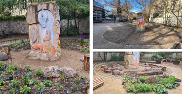 Stiftung für Mensch und Umwelt: Reinickendorf: Grundschule setzt auf naturnahen Erlebnisraum im Pausenhof
