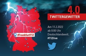 Feuerwehr Frankfurt am Main: FW-F: Tag des Europäischen Notrufs: Feuerwehr Frankfurt beteiligt sich am 11.2. an bundesweitem Twittergewitter