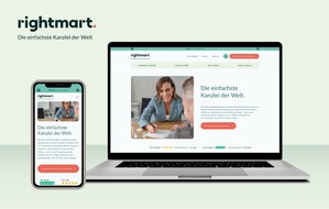 rightmart GmbH: Neuer Look, neuer Claim, alter Name: Legal Tech-Kanzlei rightmart relauncht Marke