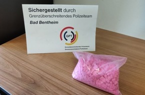 Polizeiinspektion Emsland/Grafschaft Bentheim: POL-EL: Bad Bentheim - GPT stellt Ecstasy-Pillen sicher