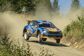 Finnland-Rallye: Erneutes WRC2-Podium für Škoda-Crew Robert Virves und Jakko Viilo