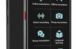 PEARL GmbH: Sprachübersetzer mit ChatGPT-Assistent: simvalley MOBILE Mobiler KI-Echtzeit-Sprachübersetzer TTL-139, 139 Sprachen, ChatGPT-Assistent