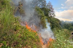 Feuerwehr R&ouml;srath: FW R&ouml;srath: Waldbrand am L&uuml;derich