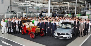 Skoda Auto Deutschland GmbH: 15 Millionen SKODA Fahrzeuge seit 1905 produziert (BILD)