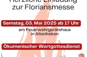 Feuerwehr Altenbeken: FW-PB: Gemeinsam feiern und erleben - Feuerwehrveranstaltungen rund um den 1. Mai in der Gemeinde Altenbeken