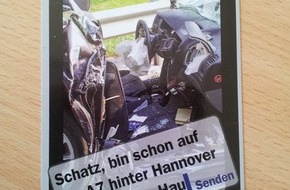 Polizeiinspektion Northeim: POL-NOM: Unfallgefahr durch Whats App und Co und zu hohe Geschwindigkeiten/Das Polizeikommissariat Uslar sensibilisiert in einer Verkehrssicherheitswoche für die Hauptunfallursachen