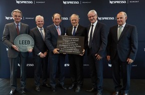 Nestlé Nespresso SA: Nespresso eröffnet drittes Produktionszentrum, um steigender Verbrauchernachfrage gerecht zu werden