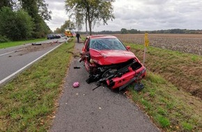 Polizeiinspektion Delmenhorst / Oldenburg - Land / Wesermarsch: POL-DEL: Landkreis Oldenburg: Verkehrsunfall mit vier leichtverletzten Personen in Großenkneten