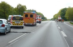 Feuerwehr Dinslaken: FW Dinslaken: Verkehrsunfall BAB 3