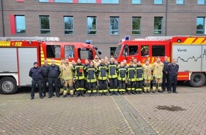 Freiwillige Feuerwehr Tönisvorst: FW Tönisvorst: Erfolgreiche Truppmannausbildung für die Feuerwehren Tönisvorst und Kempen