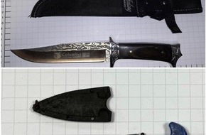 Bundespolizeidirektion Sankt Augustin: BPOL NRW: Mit Messer im Bahnhof - Bundespolizisten stellen bewaffnete 15- und 17-Jährige