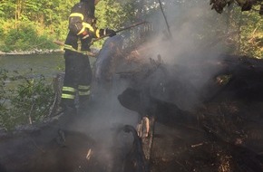 Feuerwehr Iserlohn: FW-MK: Kleinbrand am Lenneufer