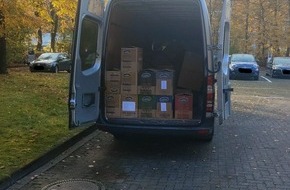 Hauptzollamt Münster: HZA-MS: Kaffeeschmuggel: Zoll entdeckt Kleintransporter in Oeding mit 200 Kilogramm Kaffee Steuerstrafverfahren gegen Mann aus Bremen eingeleitet