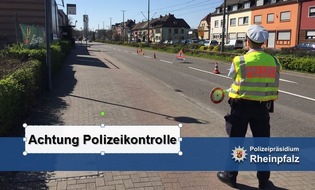 Polizeipräsidium Rheinpfalz: POL-PPRP: Stationäre Verkehrskontrollen im Stadtgebiet