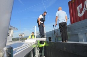 Polizeipräsidium Einsatz, Logistik und Technik: WSPA-RP: Gemeinsam gegen Schwarzarbeit in der Binnenschifffahrt