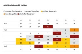 ADAC: ADAC Stauprognose: 29. bis 31. Mai / Volle Stra&szlig;en Richtung S&uuml;den / Brenner-Sperrung versch&auml;rft Verkehrslage