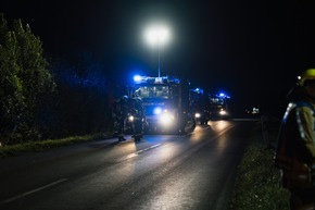 FW Hünxe: Simulierter Gasaustritt in Hünxe - Einsatzkräfte zu Gast bei Gelsenwasser