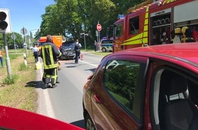 Freiwillige Feuerwehr Kranenburg: FW Kranenburg: Verkehrsunfall am Draisinenübergang