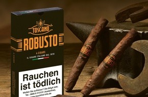 Arnold André GmbH: Toscano Robusto – kraftvoller Genuss ohne Kompromisse