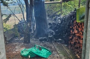 Feuerwehr Schermbeck: FW-Schermbeck: Garagenbrand