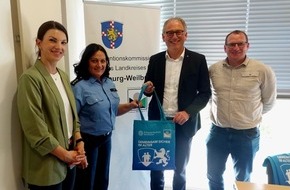 PD Limburg-Weilburg - Polizeipr&auml;sidium Westhessen: POL-LM: Verein Kriminalpr&auml;vention Limburg-Weilburg e.V. &uuml;bergibt 1.000 Pr&auml;ventionstaschen
