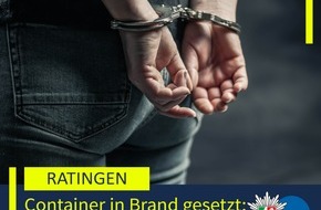 Polizei Mettmann: POL-ME: Nach Mülltonnenbränden: Polizei stellt mutmaßlichen Brandstifter - 2511101