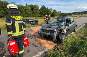 KFV Bodenseekreis: Verkehrsunfall bei Grasbeuren: Zwei Verletzte bei Frontalkollision