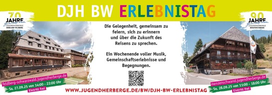 Deutsches Jugendherbergswerk LV Baden-Württemberg e.V.: DJH BW Erlebnistage im Hochschwarzwald – Erleben, feiern, neu denken