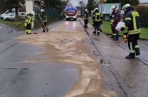 Feuerwehr Schermbeck: FW-Schermbeck: Ölspur