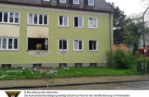 Feuerwehr München: FW-M: Schwerbrandverletzter nach Verpuffung (Harthof)