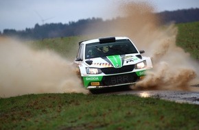 Skoda Auto Deutschland GmbH: Glanzvolles DRM-Comeback: SKODA Ex-Champion Fabian Kreim triumphiert beim Saisonauftakt mit neuem Copiloten Tobias Braun (FOTO)