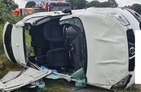 Freiwillige Feuerwehr Selfkant: FW Selfkant: Pkw von Fahrbahn abgekommen