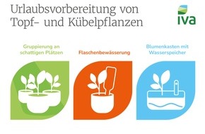 Industrieverband Agrar e.V. (IVA): So bleibt die heimische Oase grün: Tipps zur Pflanzenpflege in der Urlaubszeit