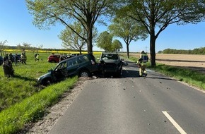 Polizei Wolfsburg: POL-WOB: Schwerer Verkehrsunfall auf der K70 - Zwei Personen verletzt