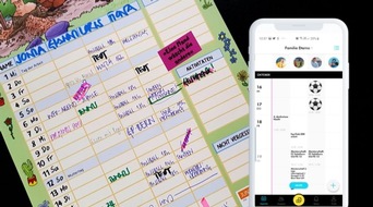 SHUBiDU AG: Von der Küchenwand in die Hosentasche: SHUBiDU App lanciert den digitalen Familienkalender