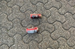 Freiwillige Feuerwehr Alpen: FW Alpen: Spraydosen brannten