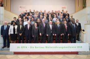 Messe Berlin GmbH: Grüne Woche 2018: Abschluss 10. Global Forum for Food and Agriculture:
Mit nachhaltiger Tierhaltung die Welternährung sichern