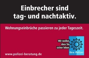 Polizeipräsidium Trier: POL-PPTR: Novembervergleich Wohnungseinbrüche - Polizei registriert erneut weiniger Fälle als im Vorjahresmonat