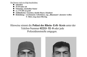 Polizei Rhein-Erft-Kreis: POL-REK: Bezirksbeamte verteilen Fahndungsplakate nach Sexualdelikt an Kind - Frechen