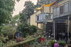 Feuerwehr Datteln: FW Datteln: Gewitterzelle trifft Dattelner Stadtgebiet
